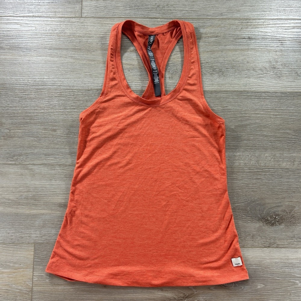 Vuori Size‎ XS Women's Orange Heather Racerback Athletic Tank Top VW108